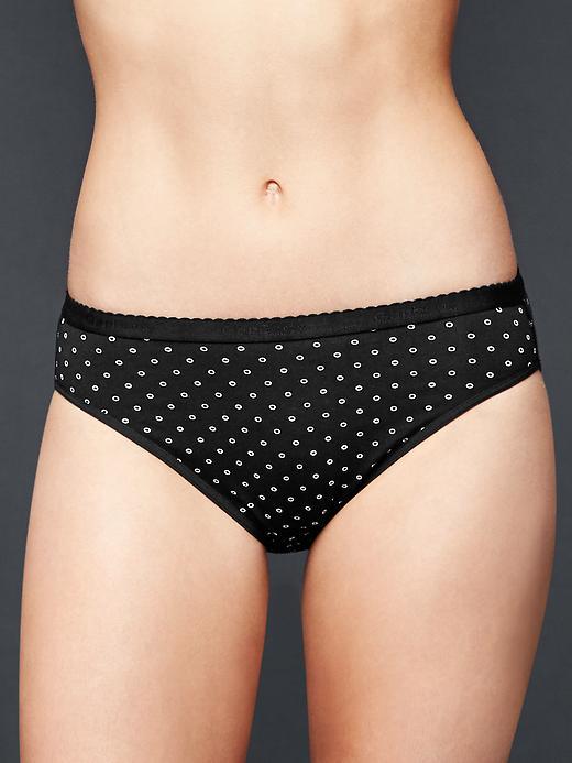 Gap Women High Cut Stripe Bikini - Halo Dot Milk