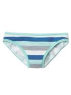 Gap Women Stretch Cotton Low Rise Bikini - Multi Stripe Soccer Blue