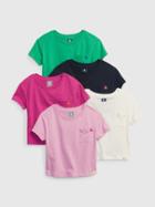 Toddler 100% Organic Cotton Mix And Match Pocket T-shirt (5-pack)