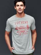 Gap Men Prevent Wild Fires Graphic Tee - Heather Grey