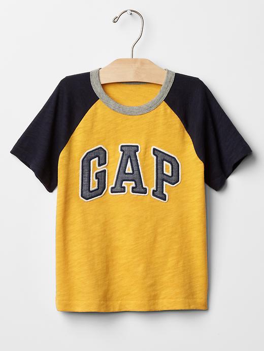 Gap Logo Patch Baseball Tee - Yellow