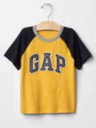 Gap Logo Patch Baseball Tee - Yellow