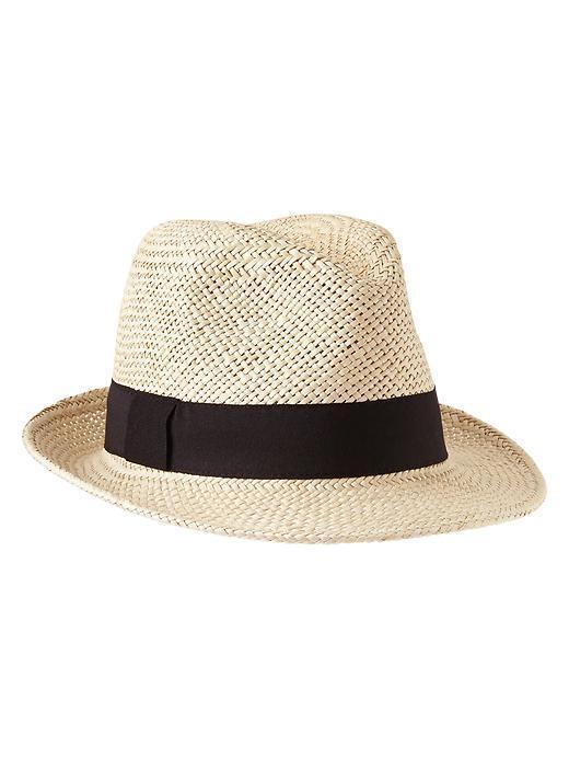 Gap Straw Fedora - White