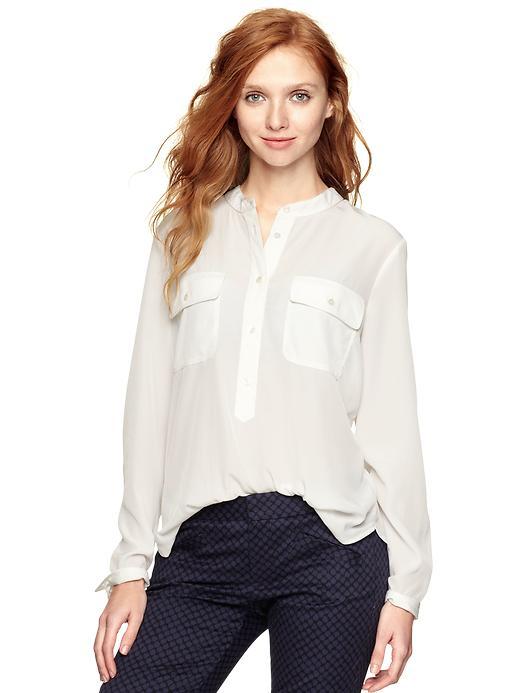 Gap Pocket Popover Shirt