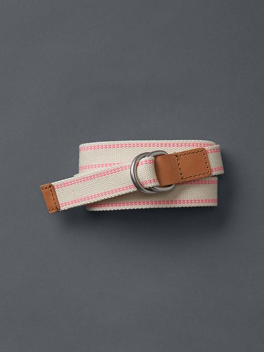 Gap Women Stitched Webbing Belt - Natural