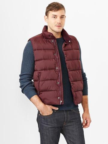 Gap Primaloft Puffer Vest - Tuscan Red