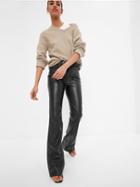 High Rise Faux-leather '70s Flare Pants