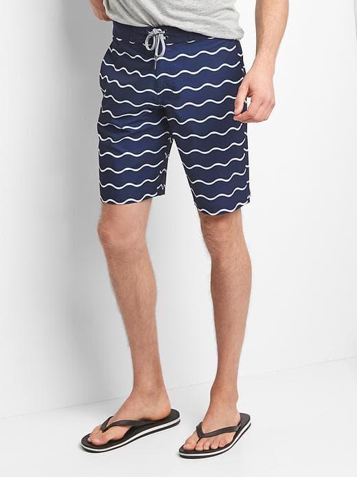 Gap Men Wave Stripe Boardshorts 9 - Waves