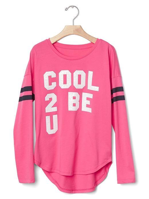Gap Graphic Varsity Tee - Knockout Pink