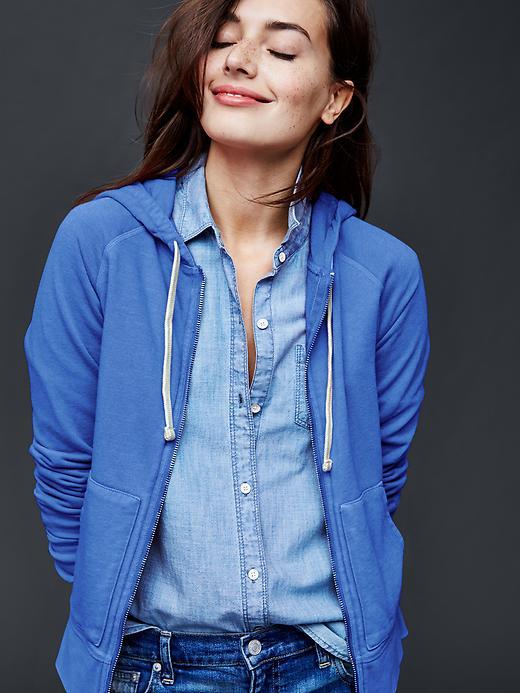 Gap Essential Zip Hoodie - Bristol Blue