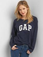 Gap French Terry Logo Pullover - Navy Space Dye