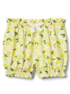 Gap Print Bubble Shorts - Lemon Print