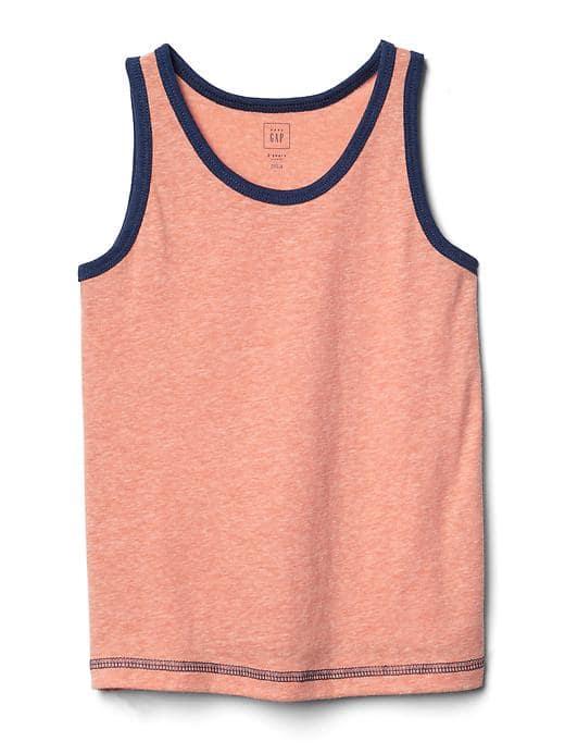 Gap Marled Jersey Tank - Vibrant Orange