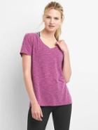 Gap Women Breathe V Neck Jersey Tee - Exotic Fuchsia