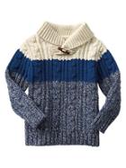 Gap Colorblock Shawl Pullover - Gray