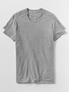 Gap Men Stretch Crewneck T Shirts 2 Pack - Grey Heather
