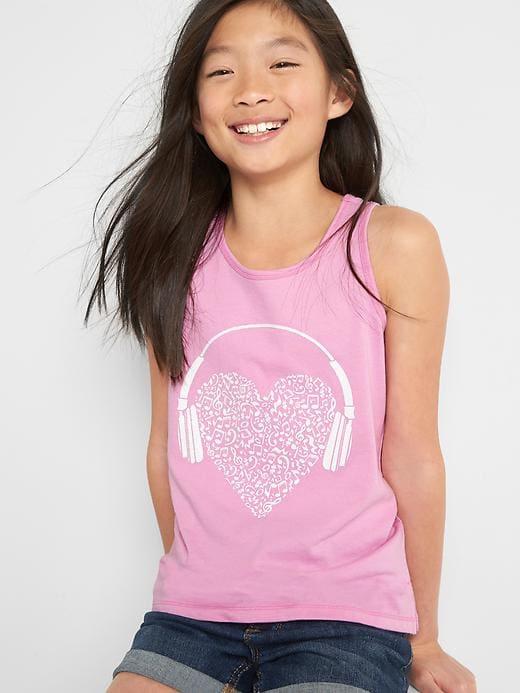 Gap Graphic Tank - Sugar Pink