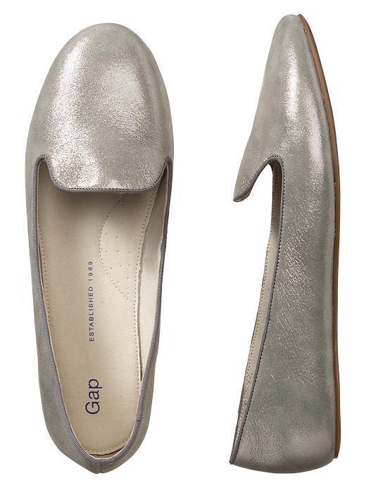 Gap Metallic Loafers - Gunmetal