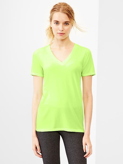 Gap Women Gapfit Breathe V Neck T - Alluring Yellow 335
