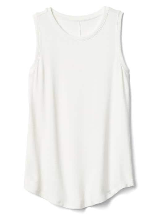 Gap Women Softspun Knit Muscle Tank - New Off White