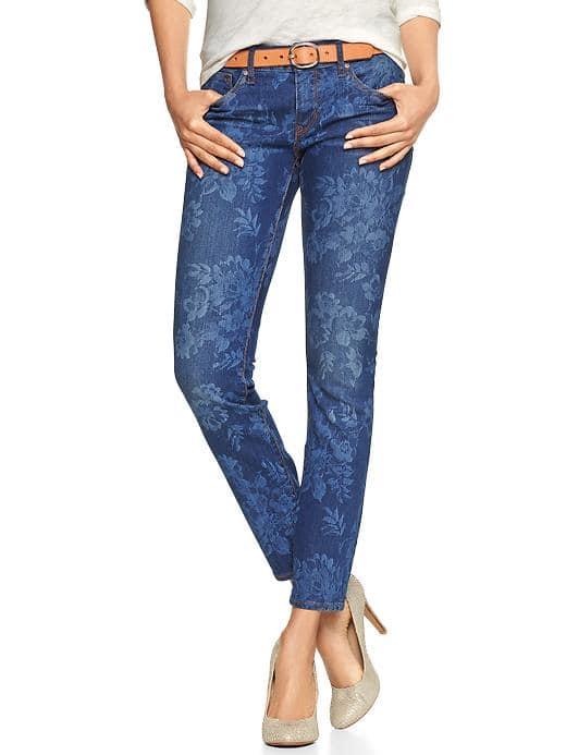 Gap Women 1969 Floral Always Skinny Jeans - Indigo Floral