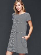 Gap Women Stripe T Shirt Dress - Blue & White Stripe