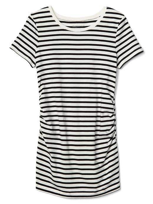 Gap Pure Body Stripe Short Sleeve Crew Tee - Black Stripe