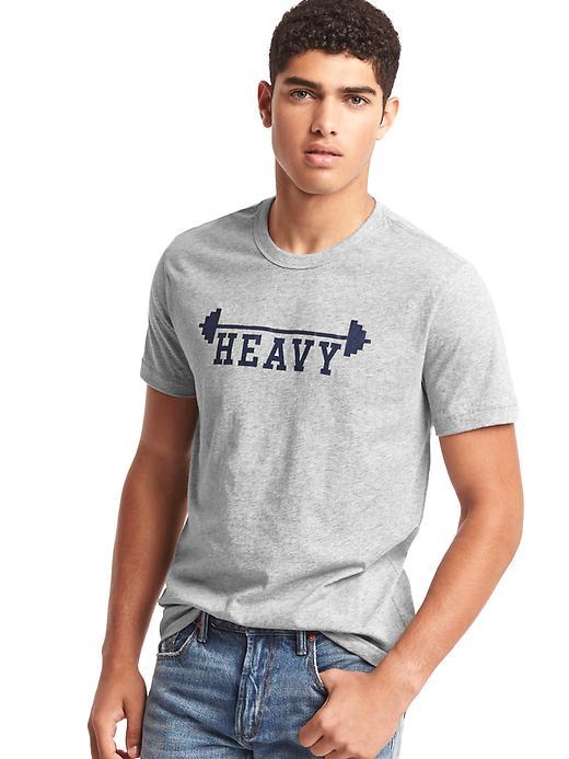 Gap Men Summer Sports Crew Tee - New Heather Grey