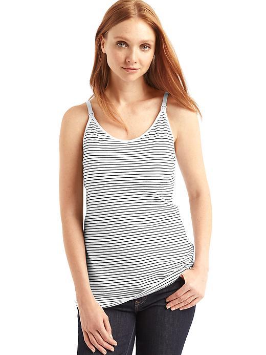 Gap Stripe Nursing Cami - Black/white Stripe