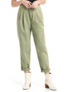 Gap Women The Archive Re Issue Pleated Fit Khakis - Olive