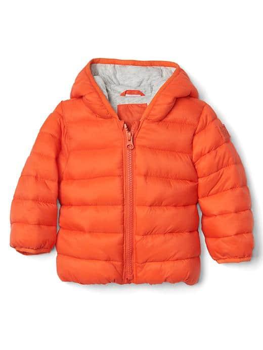 Gap Coldcontrol Lite Puffer Jacket - Lava Orange