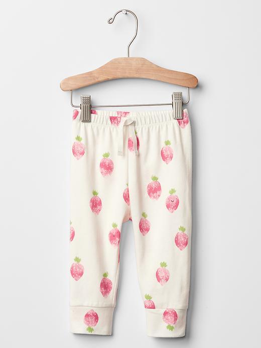 Gap Organic Fruit Banded Pants - Strawberry