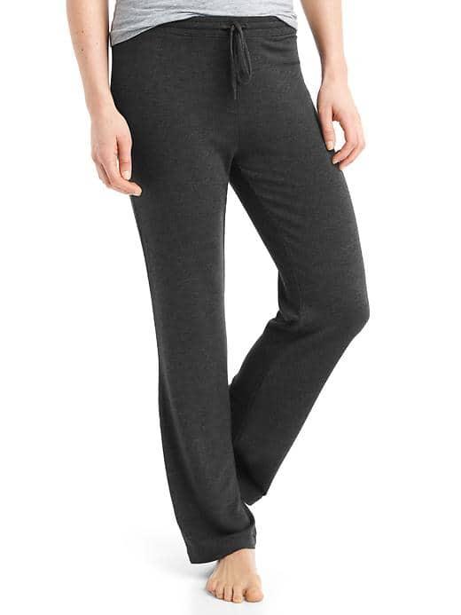 Gap Women Pure Modal Terry Pant - Charcoal Heather