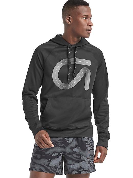 Gap Men Accelerate Pullover Hoodie - True Black