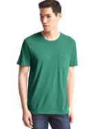Gap Men Vintage Wash T Shirt - Green Pine