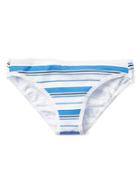 Gap Women Stretch Cotton Low Rise Bikini - Print Orchard Stripe Blue