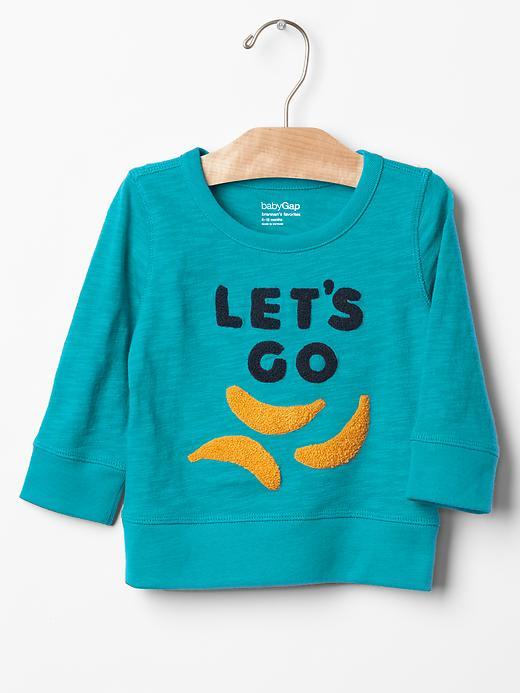Gap Let&#39s Go Bananas Sweatshirt - Antilles Blue