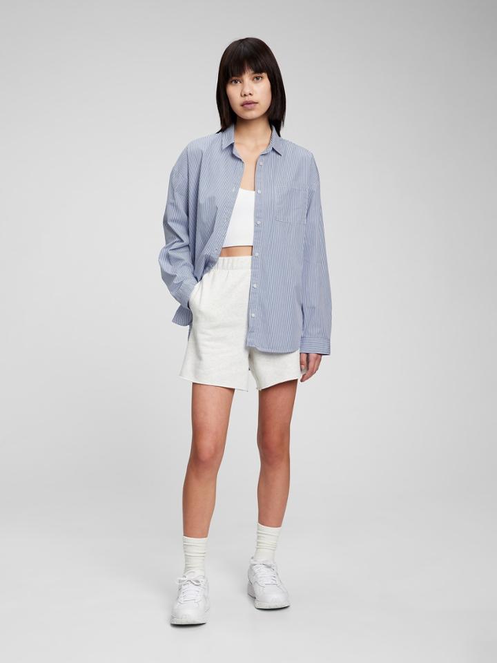 Teen 100% Organic Cotton Oversized Button-down Shirt