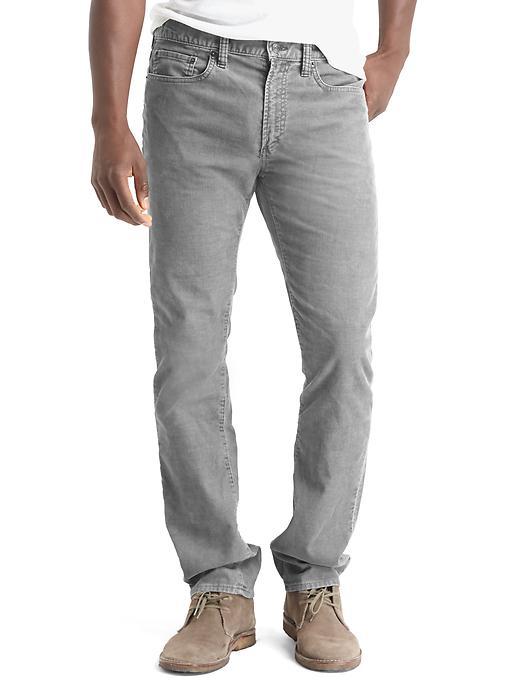 Gap Men 1969 Slim Fit Cords - Grey