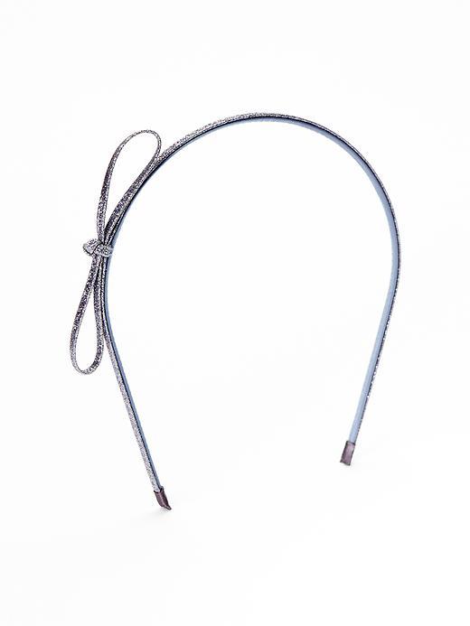 Gap Glitter Bow Headband - Pewter 033
