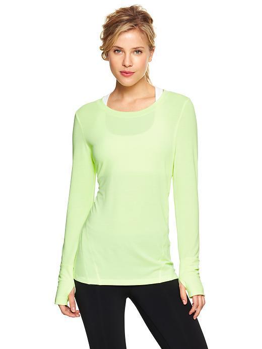 Gap Gapfit Breathe Long Sleeve T - Refined Mint