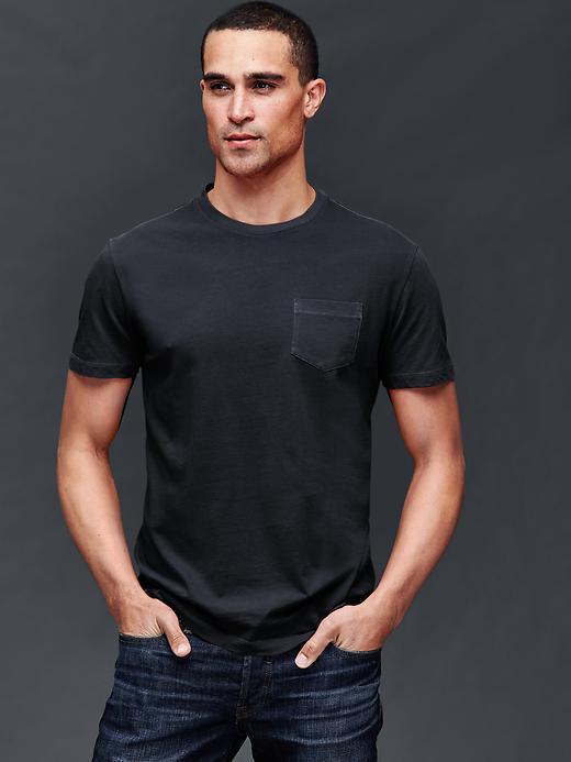 Gap Men Vintage Wash T Shirt - Moonless Night