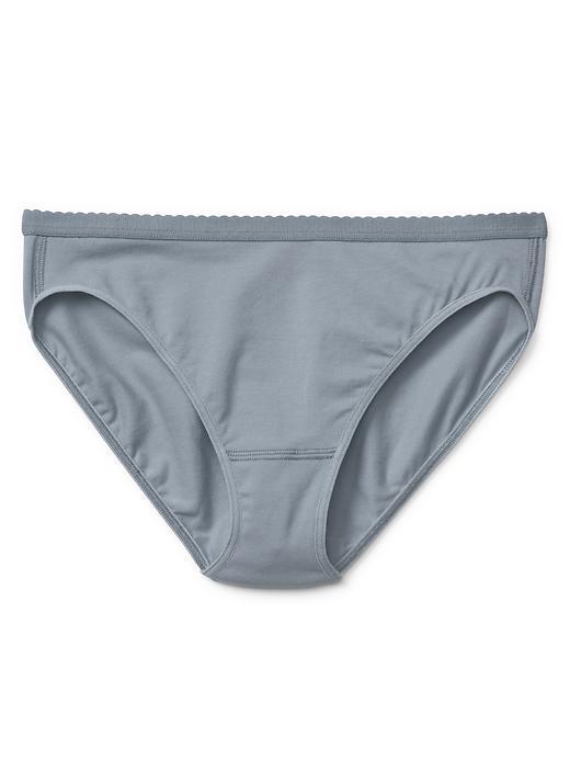 Gap Women High Cut Logo Bikini - Cool Gray
