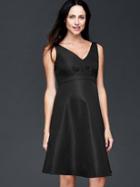 Gap Double V Neck Sleeveless Dress - True Black