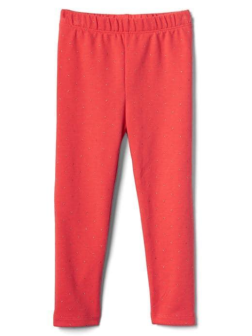Gap Print Soft Terry Capris - Fire Coral