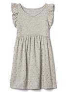 Gap Print Flutter Dress - Rose Gold 200