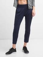 Gap Women Gapfit Pintuck Jersey Ankle Pants - True Indigo