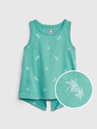 Toddler 100% Organic Cotton Mix And Match Crossback Tank Top