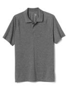 Gap Men Breathe Pique Polo - New Heather Grey