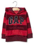 Gap Pro Fleece Logo Stripe Hoodie - Red Delicious